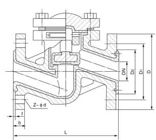 H41F46型全襯氟止回閥