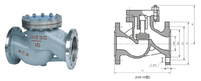 H41W臥式止回閥 H41W臥式止回閥