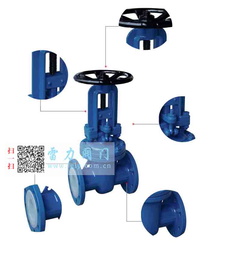 襯氟閘閥Z41F46/PO型|耐腐蝕閘閥