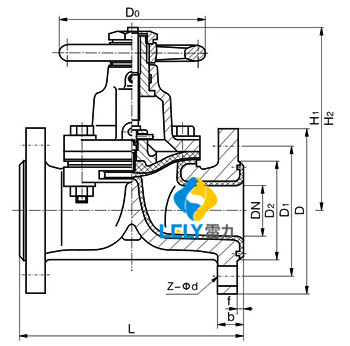 襯氟隔膜閥-G41F46/PO型